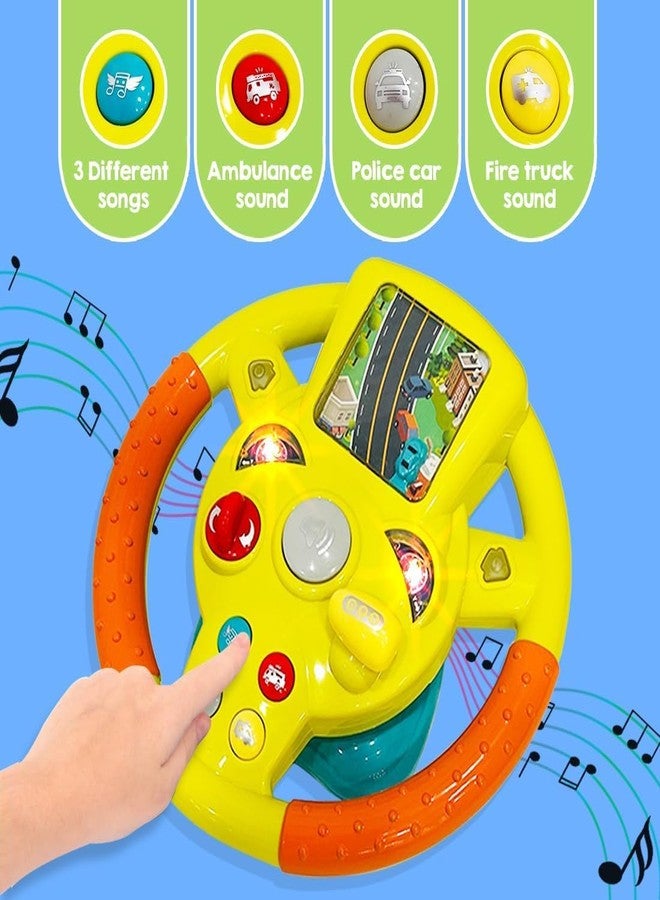 HARIRUP® Musicly Stering Wheel with Light & Game| Driving Car Toy with Light & Sound| Little Driver Steering Wheel| Car Steering Wheel Toy for Kids Best Gift - Image 5
